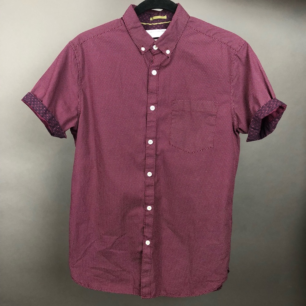 Denim & Flower Slim Fit Shirt
